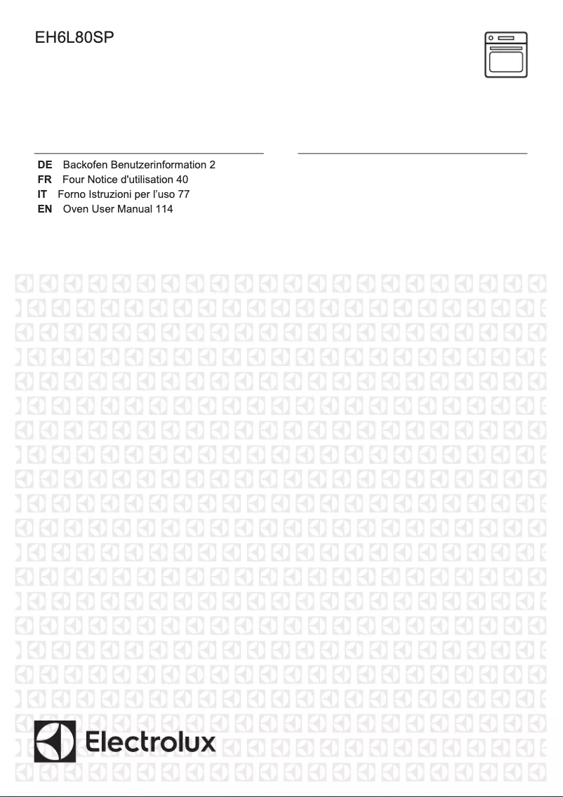 Page 1 de la notice Manuel utilisateur Electrolux EH6L80SP