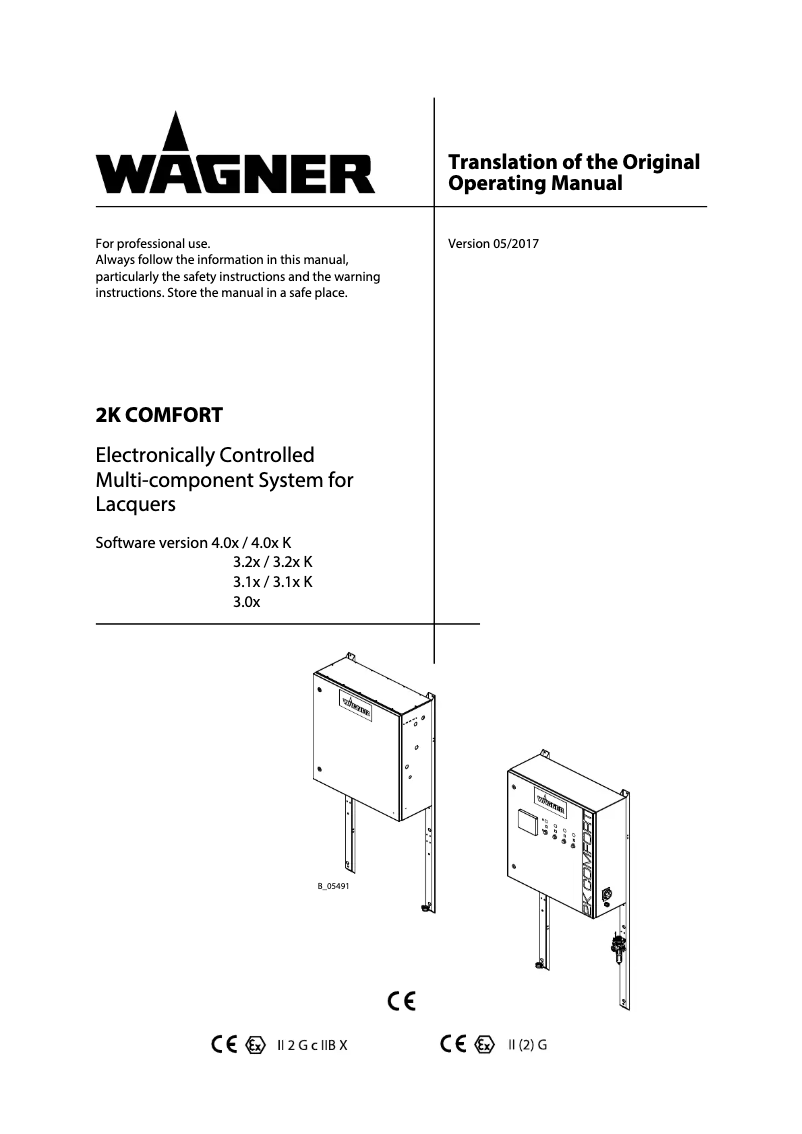 Page n°1 - Manuel utilisateur Wagner 2K COMFORT