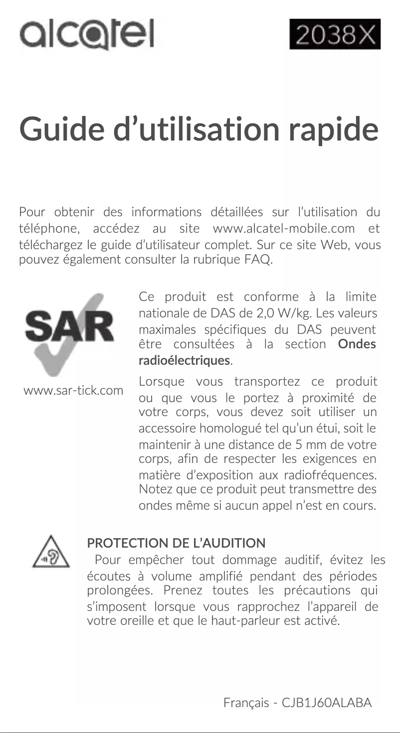 Image de la première page du manuel de l'appareil 2038