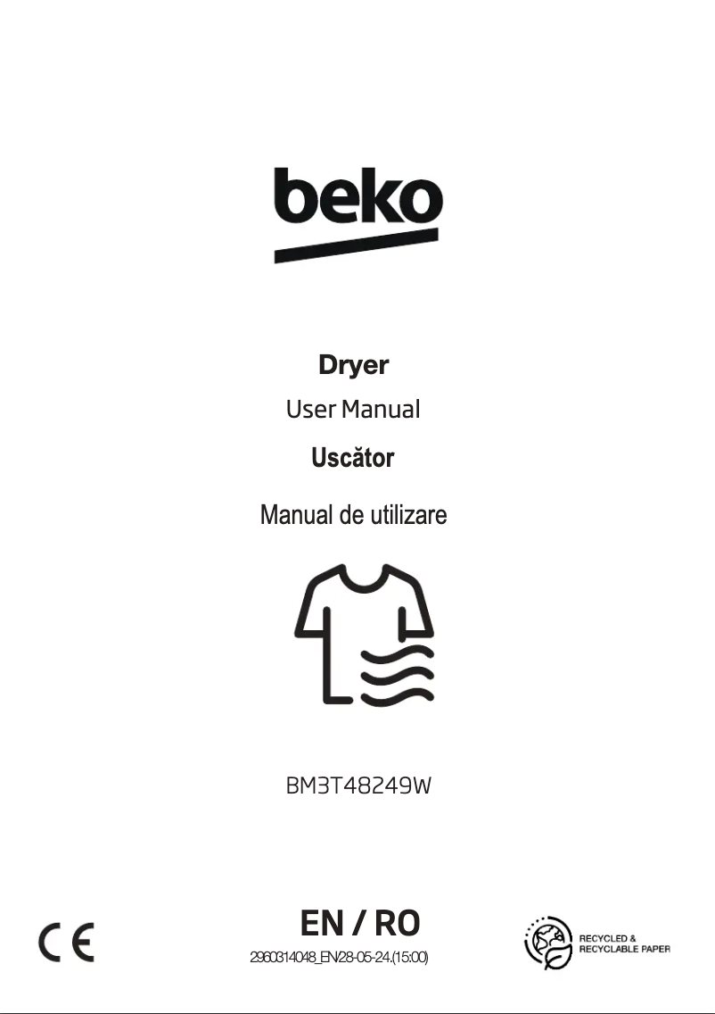 Page 1 de la notice Manuel utilisateur Beko BM3T48249W