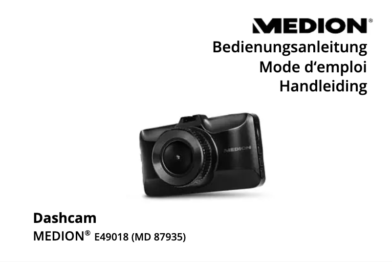 Page 1 de la notice Manuel utilisateur Medion E49018