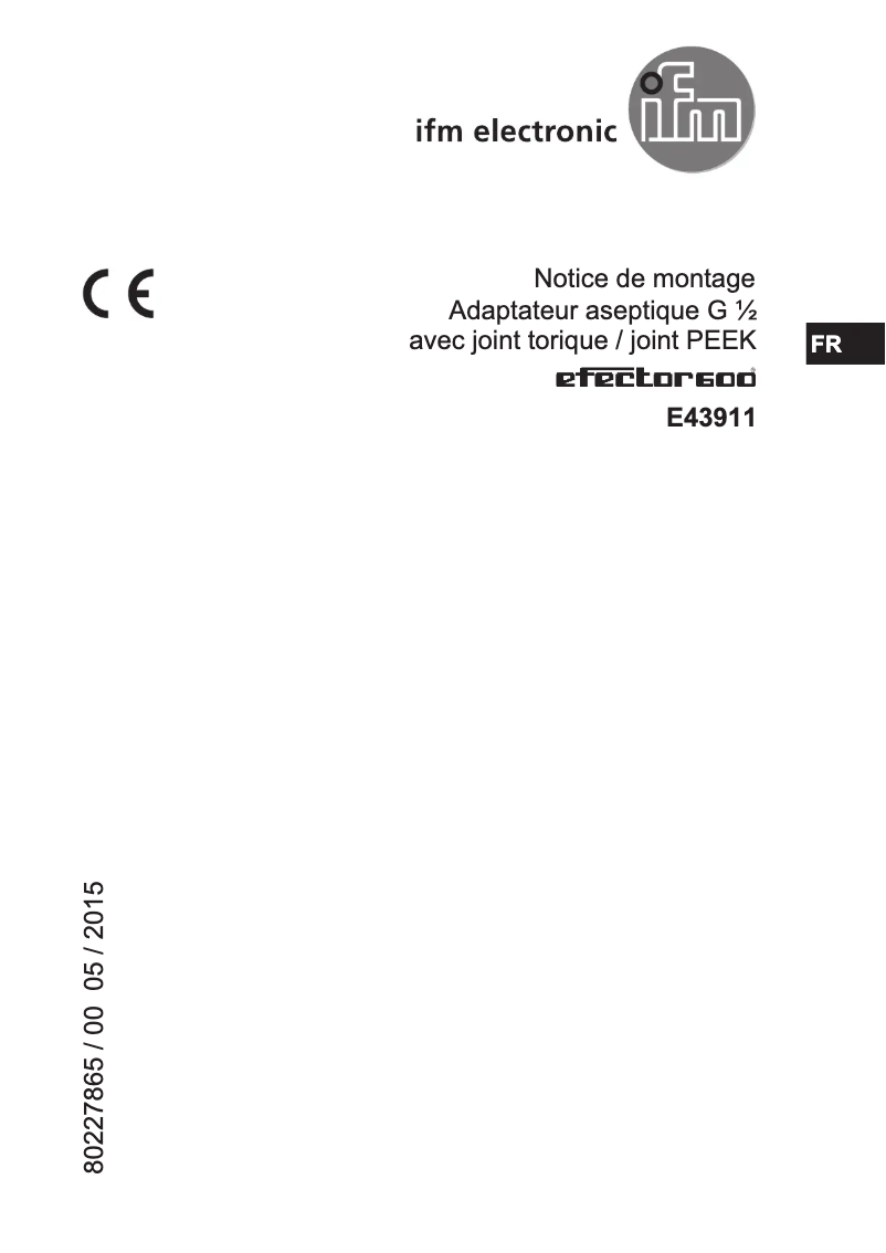 Image de la première page du manuel de l'appareil E43911