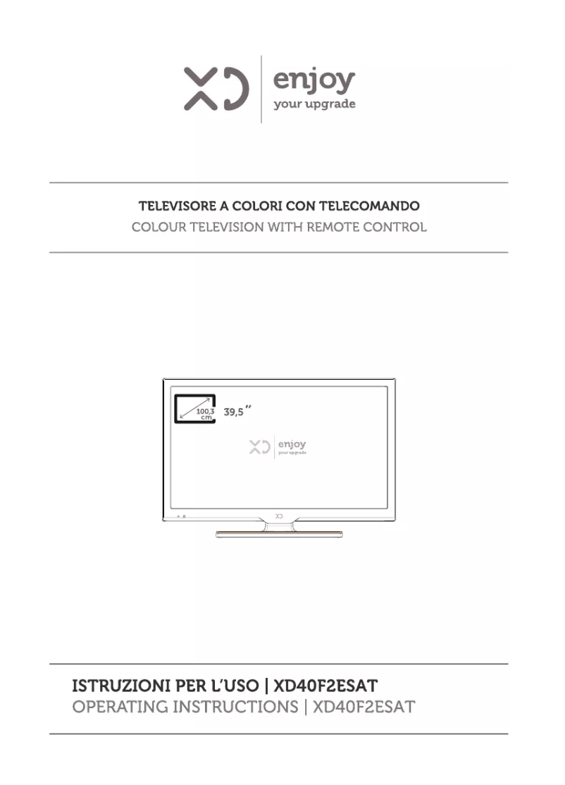 Page 1 de la notice Manuel utilisateur XD 40F2ESAT