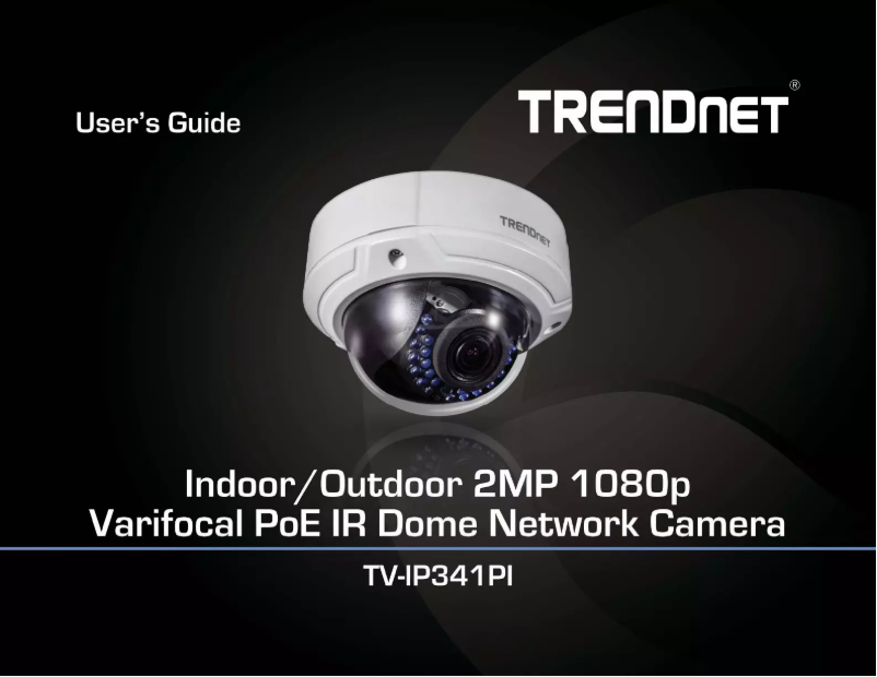 Image de la première page du manuel de l'appareil TV-IP341PI