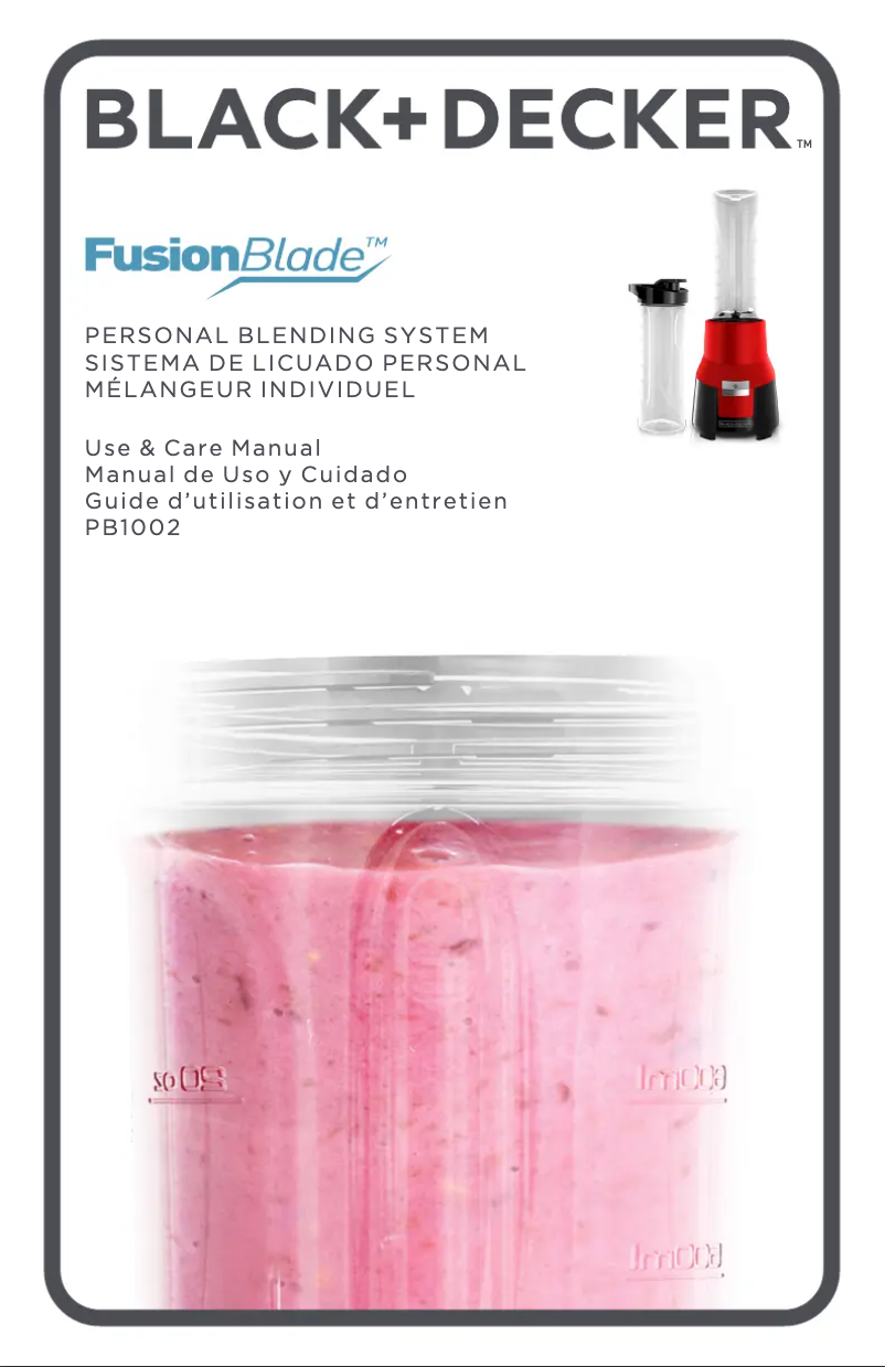 Image de la première page du manuel de l'appareil PB1002N