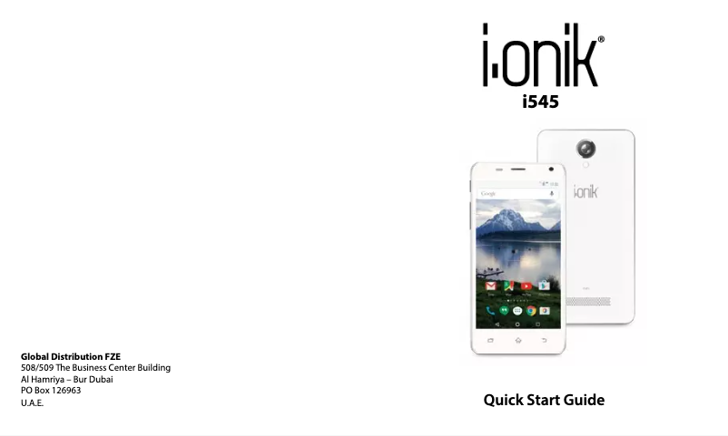 Página 1 del manual Manual de usuario i-onik i545