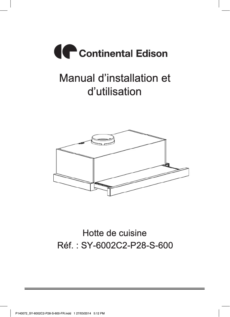 Imagen de la primera página del manual del dispositivo CEHT440R