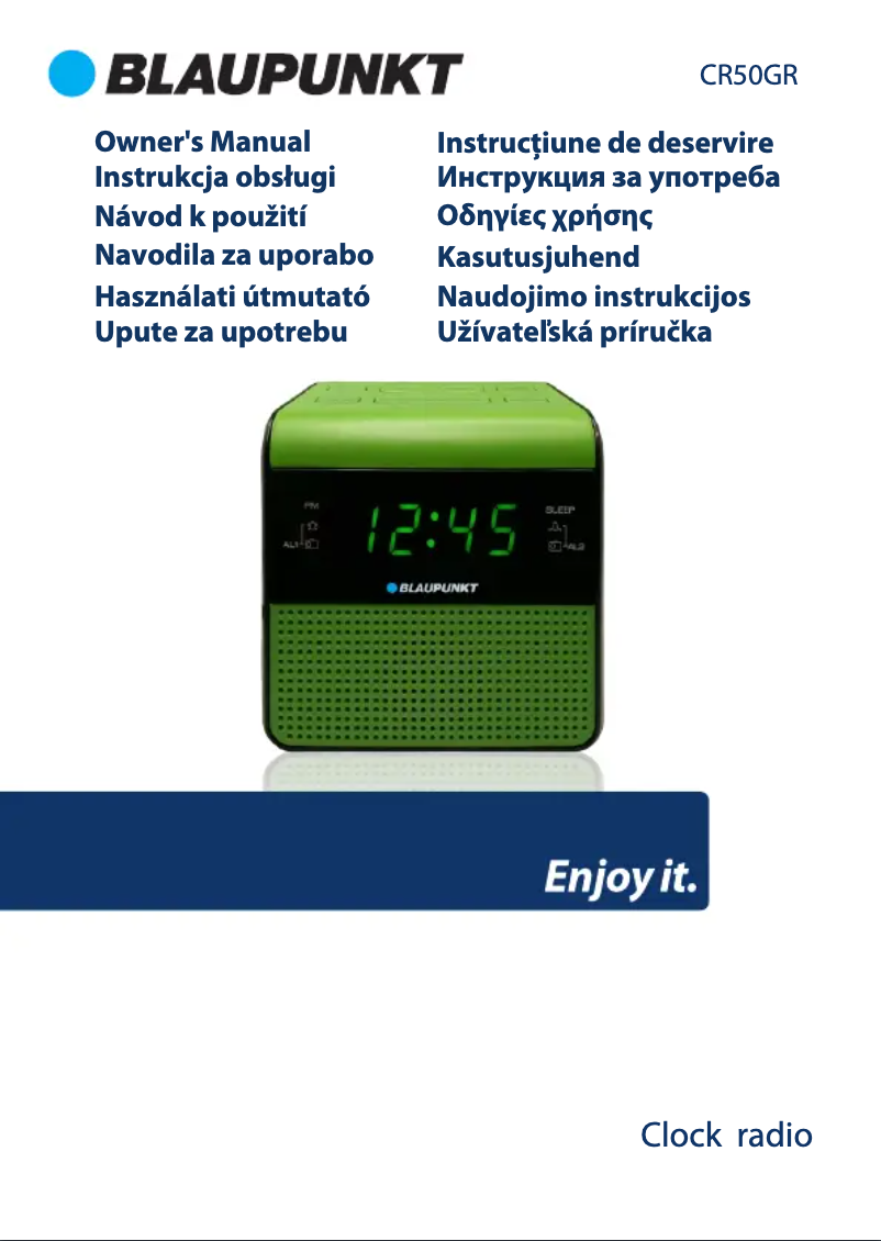 Image de la première page du manuel de l'appareil CR50GR