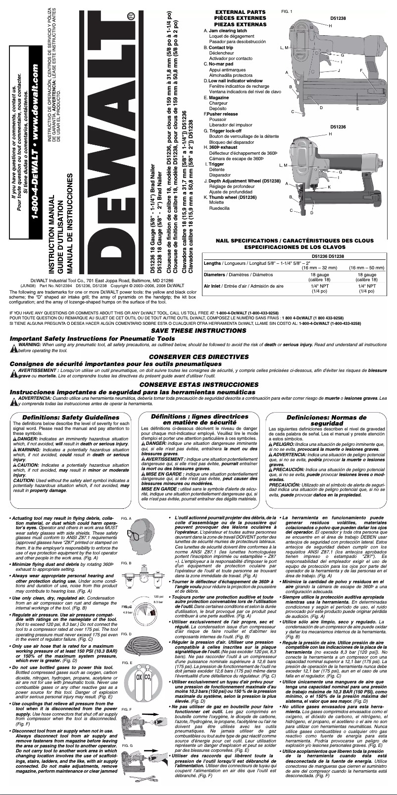 Image de la première page du manuel de l'appareil D51236K