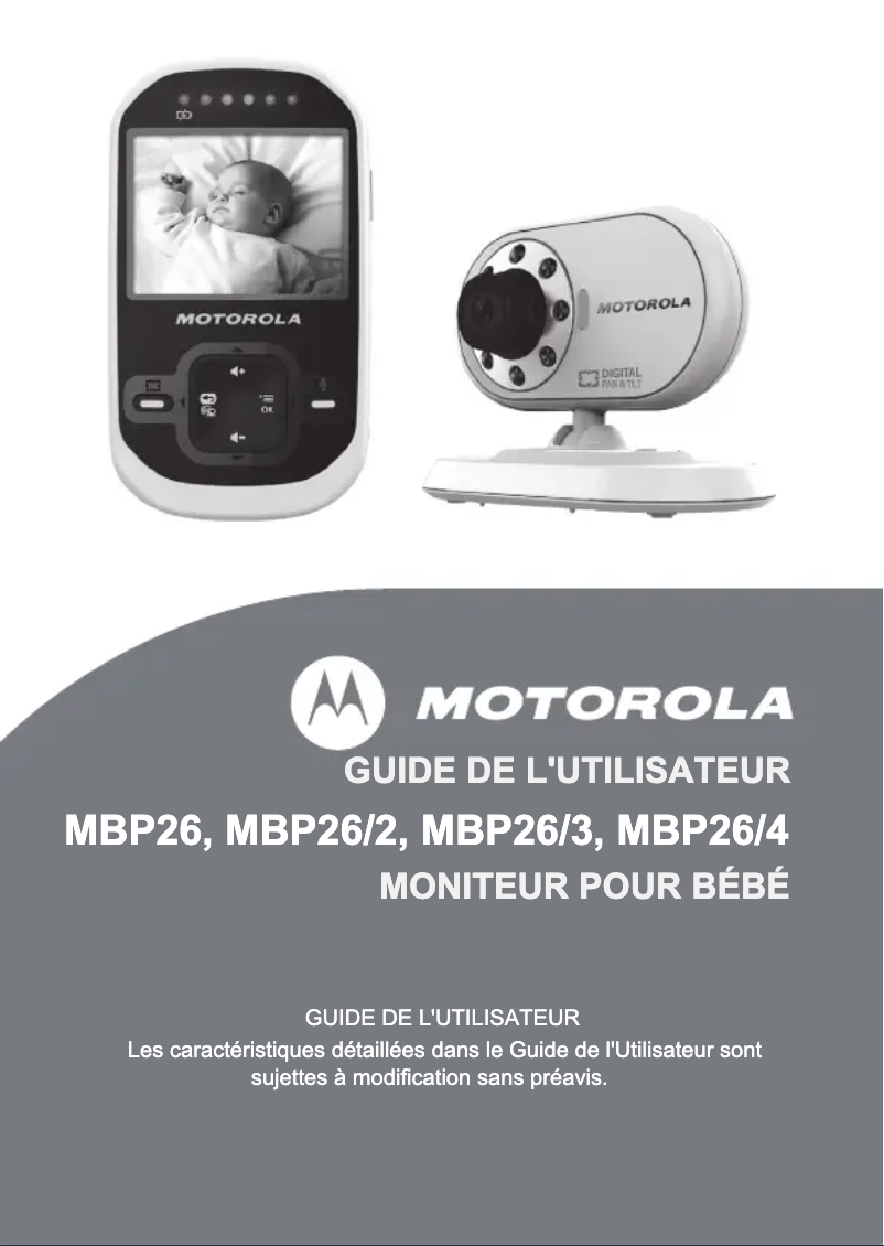 Page n°1 - Manuel utilisateur Motorola MBP26