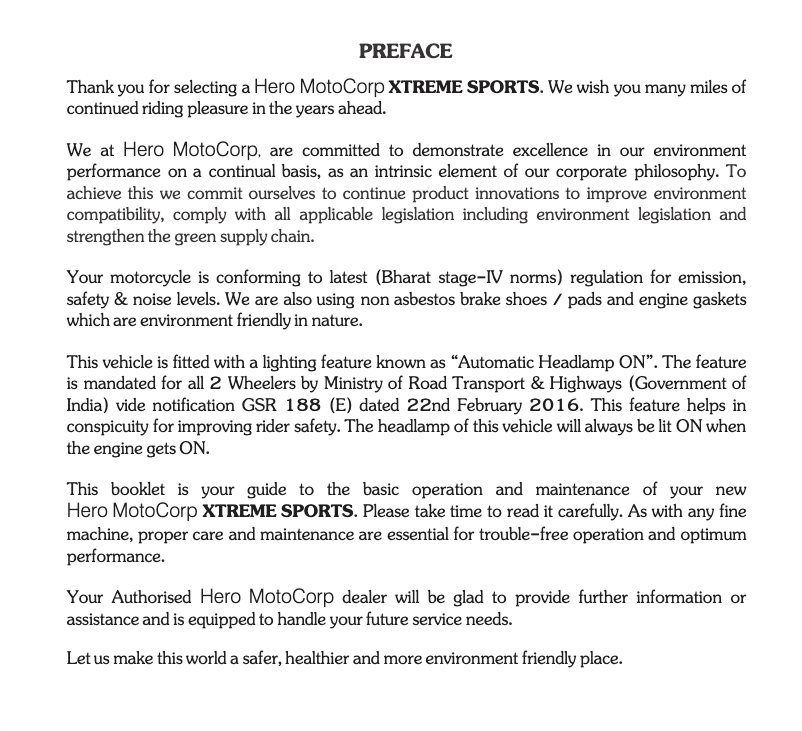 Page 1 de la notice Manuel utilisateur Hero Xtreme Sports (2017)