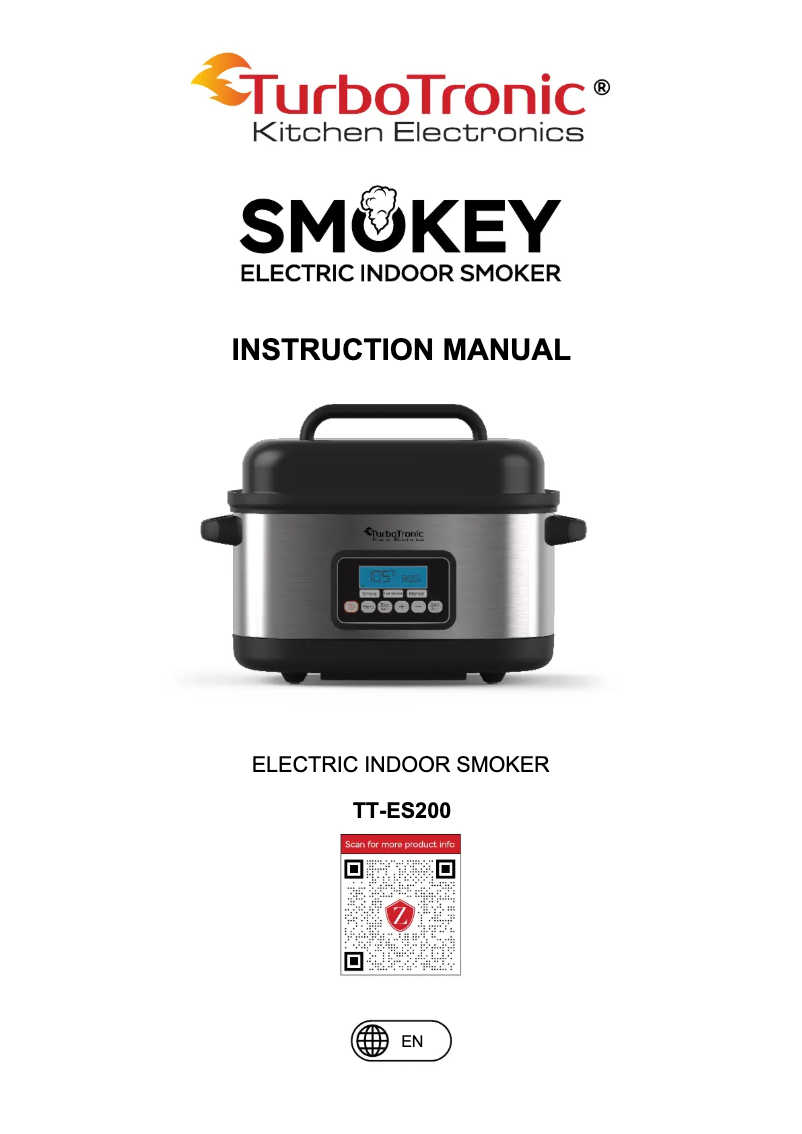Page n°1 - Manuel utilisateur TurboTronic Smokey TT-ES200