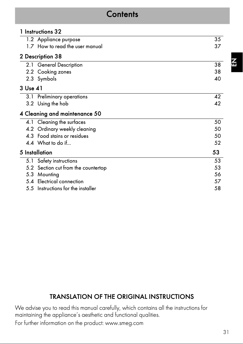 Image de la première page du manuel de l'appareil SI764BSM