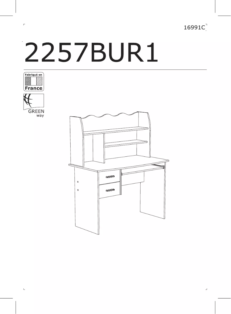 Page 1 de la notice Manuel utilisateur Parisot Lolita 2257BUR1
