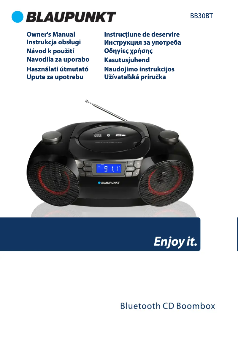 Image de la première page du manuel de l'appareil BB30BT