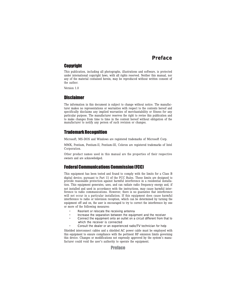 Page n°1 - Manuel utilisateur Elitegroup P55H-CM