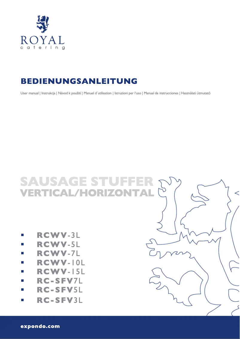 Page 1 de la notice Manuel utilisateur Royal Catering RCWV-15L