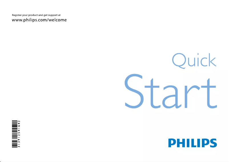 Page 1 de la notice Manuel utilisateur Philips 40PFL6665D