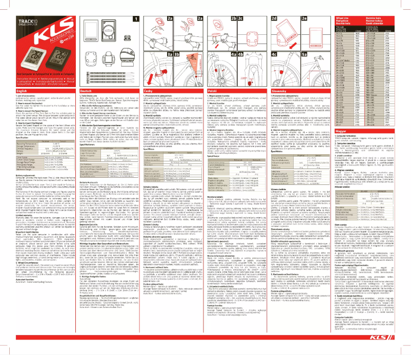 Page 1 de la notice Manuel utilisateur Kellys Track 10