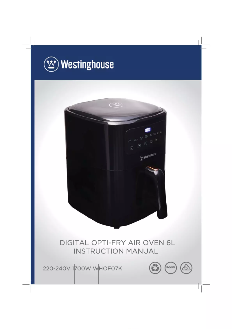 Page n°1 - Manuel utilisateur Westinghouse WHOF07K