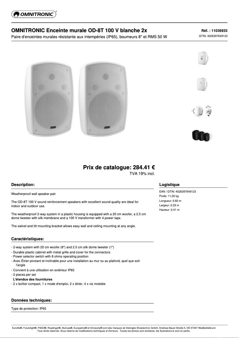 Imagen de la primera página del manual del dispositivo OD-8T