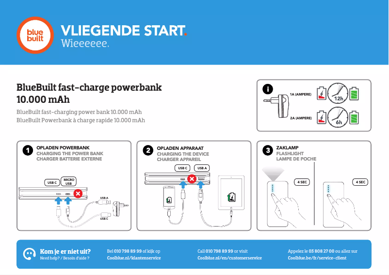 Page 1 de la notice Manuel utilisateur BlueBuilt CBL1130