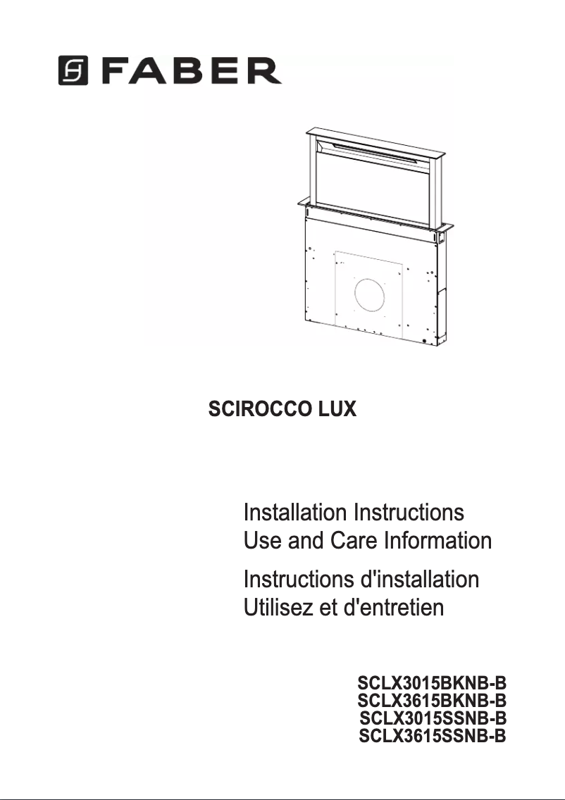 Page n°1 - Manuel utilisateur Faber SCLX3615SSNBB