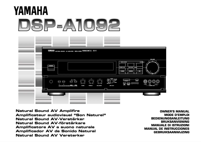 Page 1 de la notice Manuel utilisateur Yamaha DSP-A1092