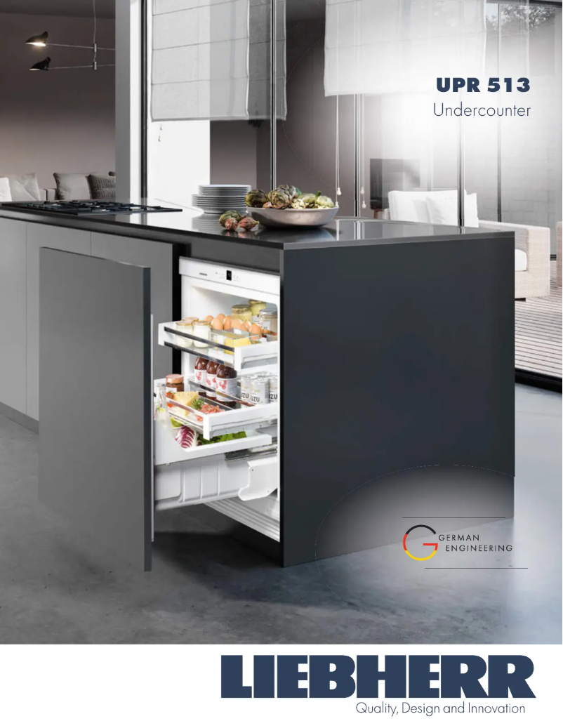 Page 1 de la notice Fiche technique Liebherr UPR 513