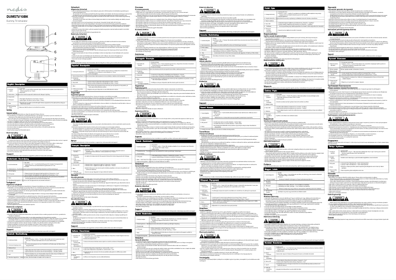 Image de la première page du manuel de l'appareil DUMSTV10BK