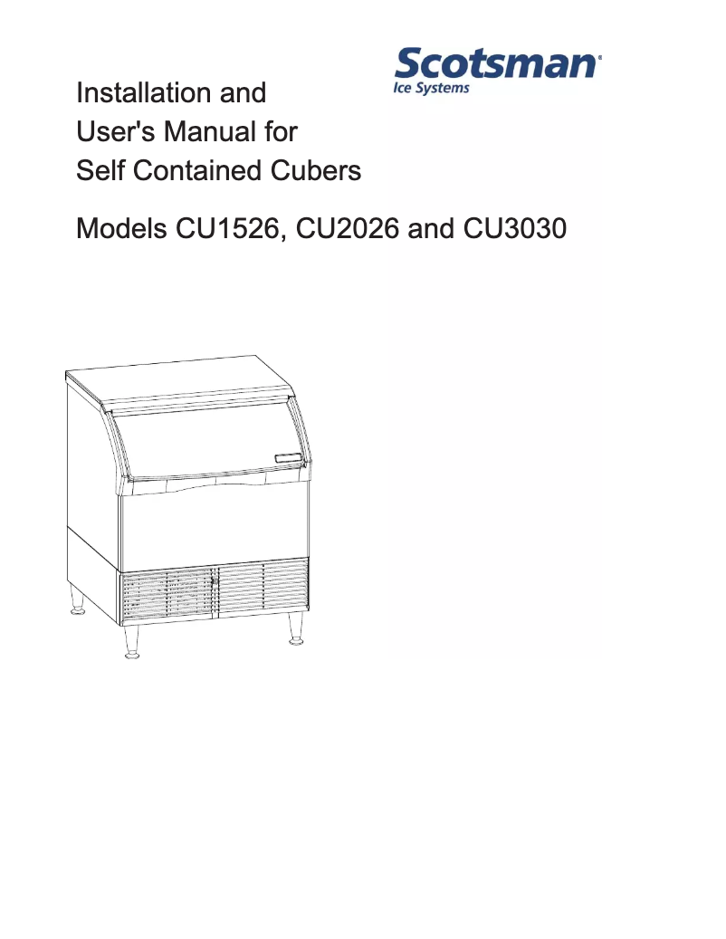 Image de la première page du manuel de l'appareil CU3030MA-1A