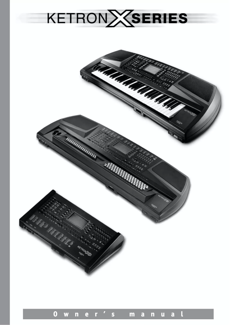 Page 1 de la notice Manuel utilisateur Ketron X8