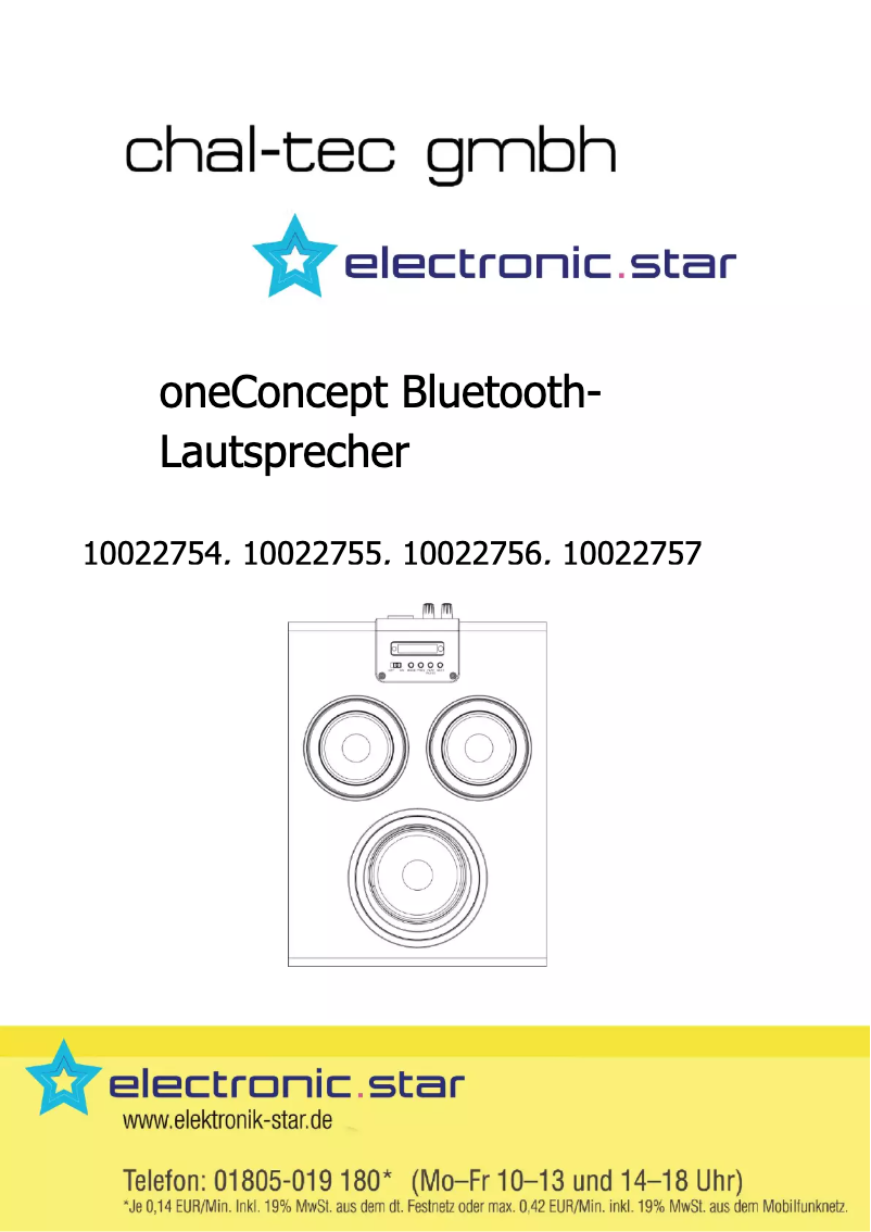 Page n°1 - Manuel utilisateur OneConcept Central Park