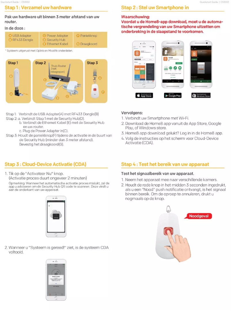 Page n°1 - Manuel utilisateur Home8 C51002