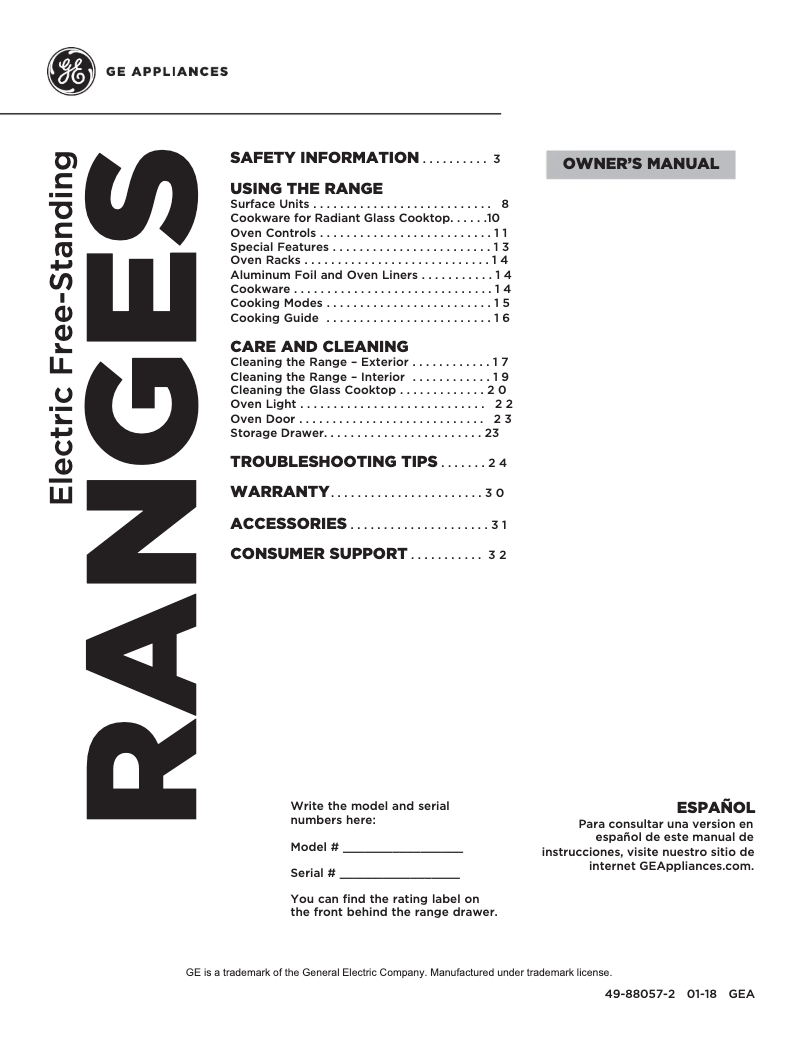 Page n°1 - Manuel d'utilisation et d'entretien Hotpoint RB720DHBB