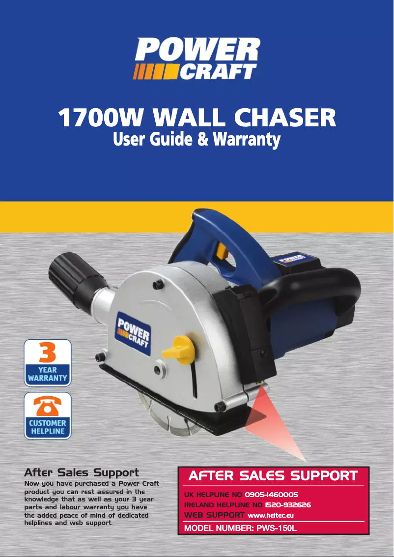 Image de la première page du manuel de l'appareil PWS-150L