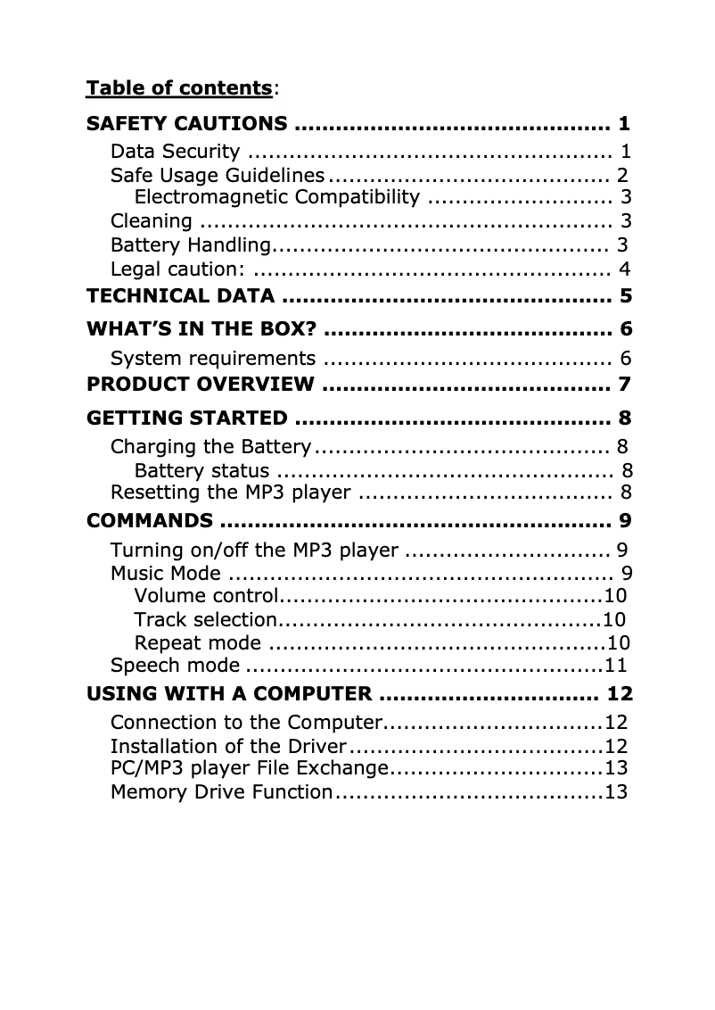 Image de la première page du manuel de l'appareil MD80347