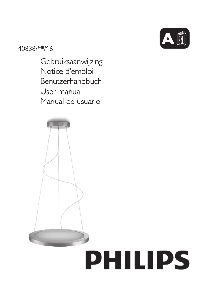 Page 1 of the manual User Manual Philips Ledino 408384816