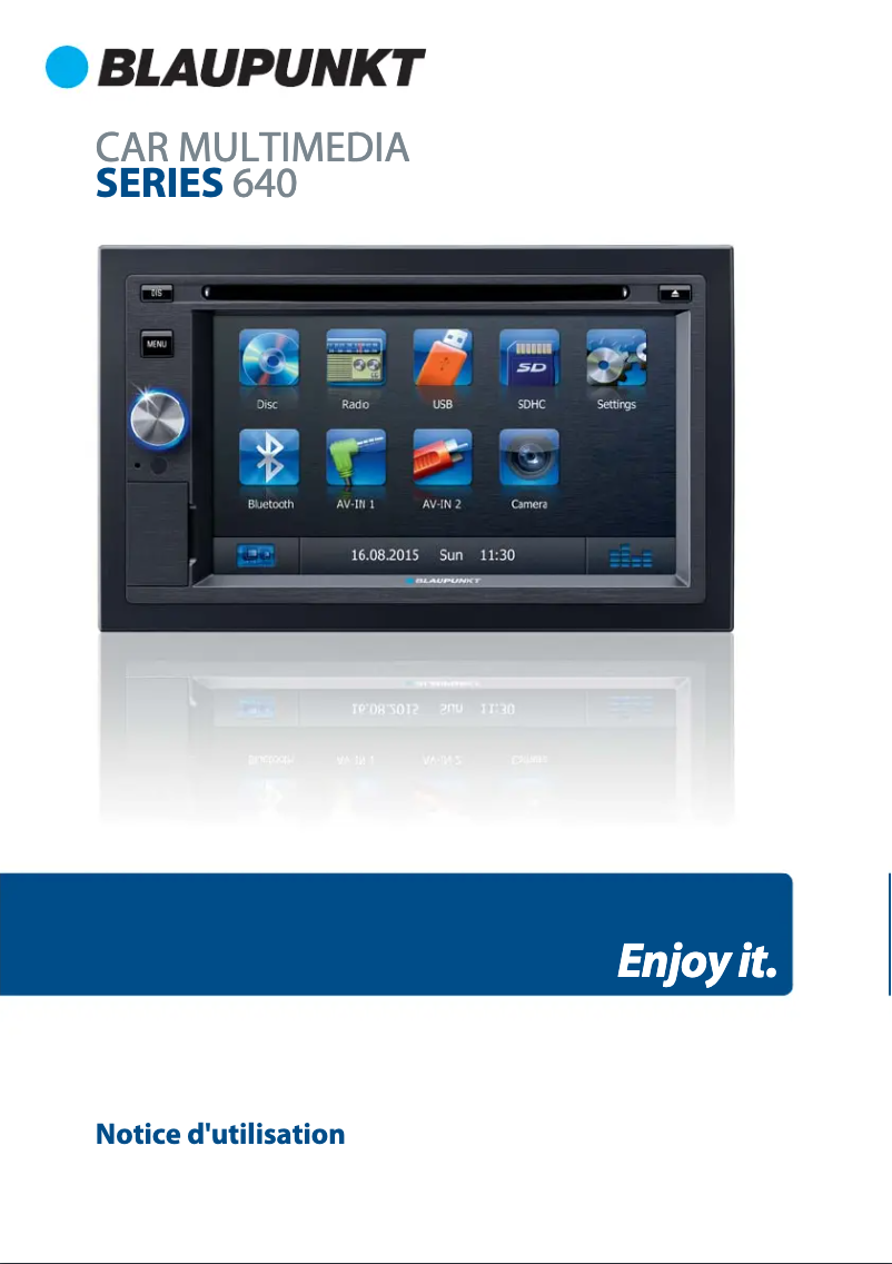 Page 1 de la notice Manuel utilisateur Blaupunkt Series 640