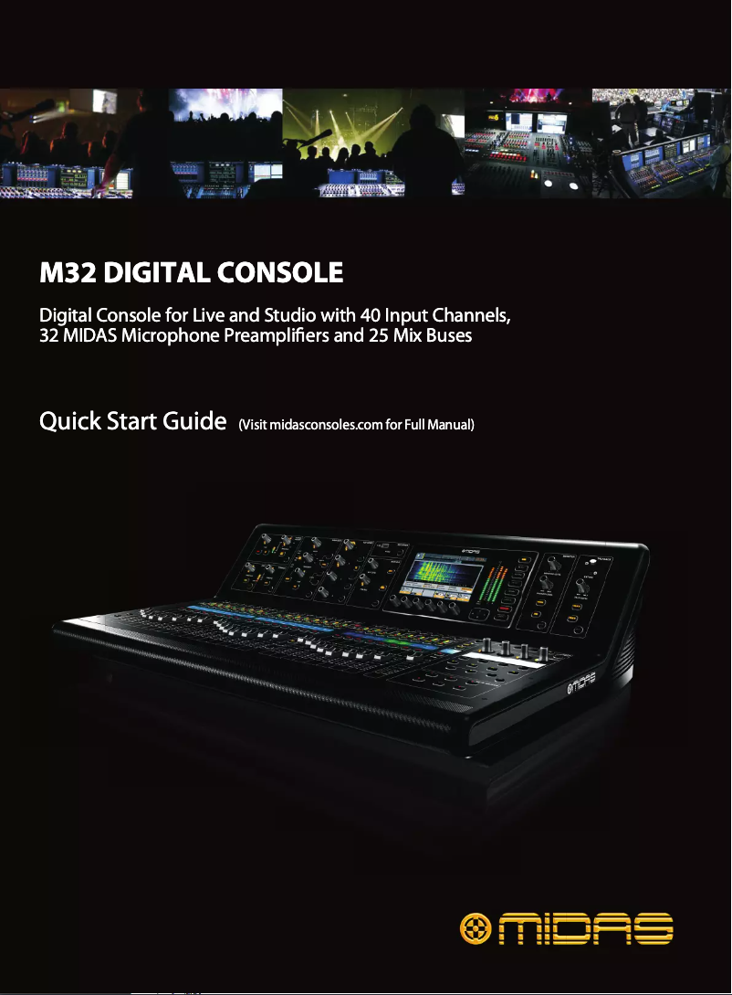 Page n°1 - Guide de démarrage rapide Midas M32