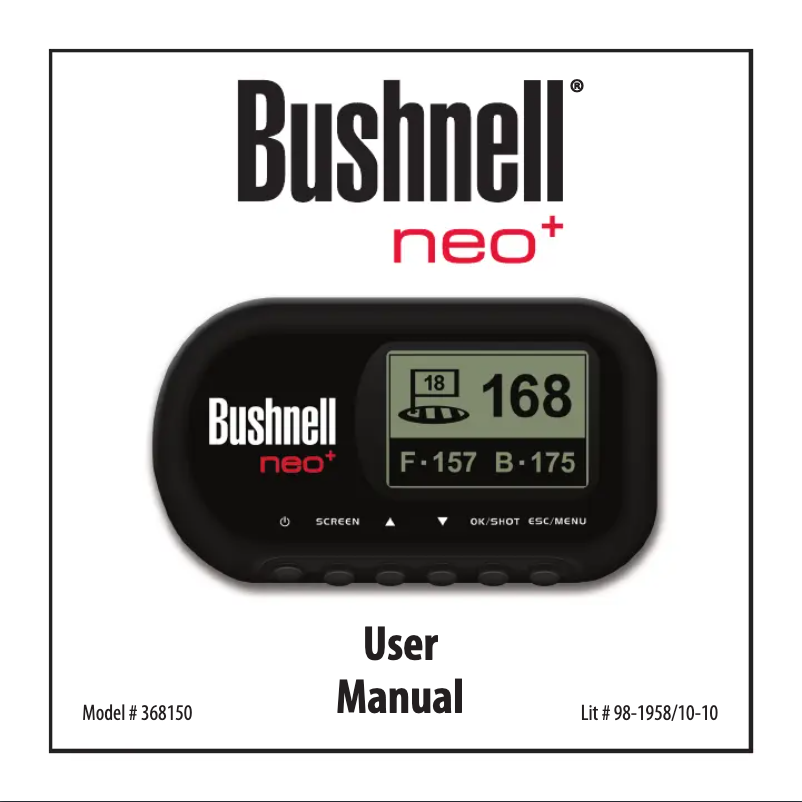 Image de la première page du manuel de l'appareil Neo+