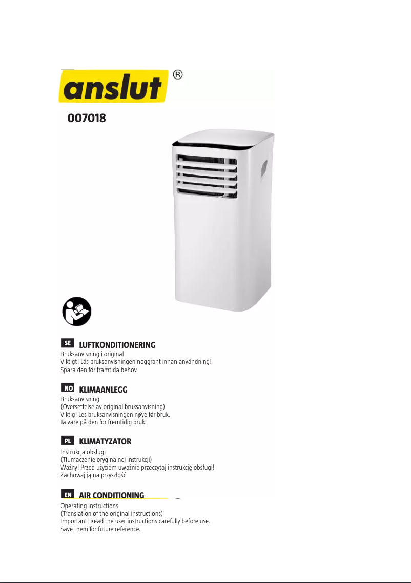 Page 1 de la notice Manuel utilisateur Anslut 007-018