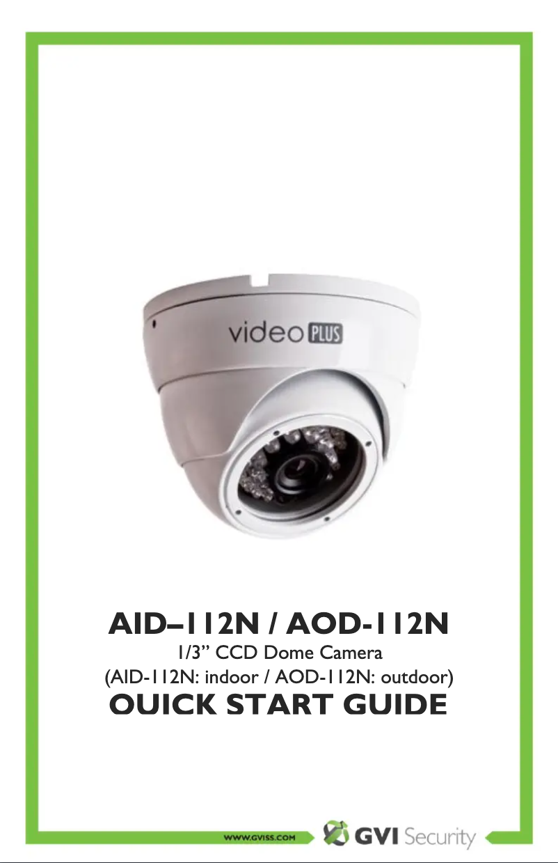 Página 1 del manual Manual de usuario GVI Security videoPLUS AID-112N