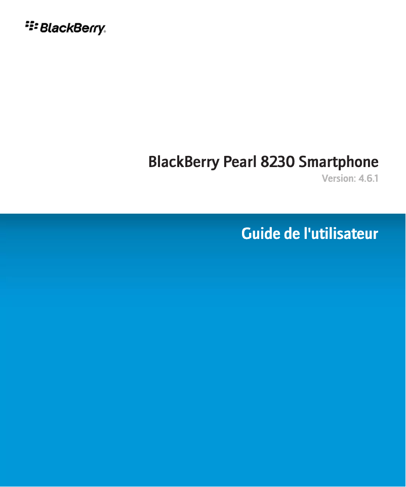 Image de la première page du manuel de l'appareil Pearl 8230