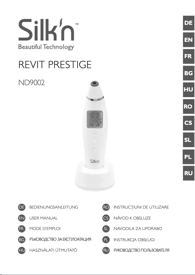 Page n°1 - Manuel utilisateur Silk'n ReVit Prestige ND9002