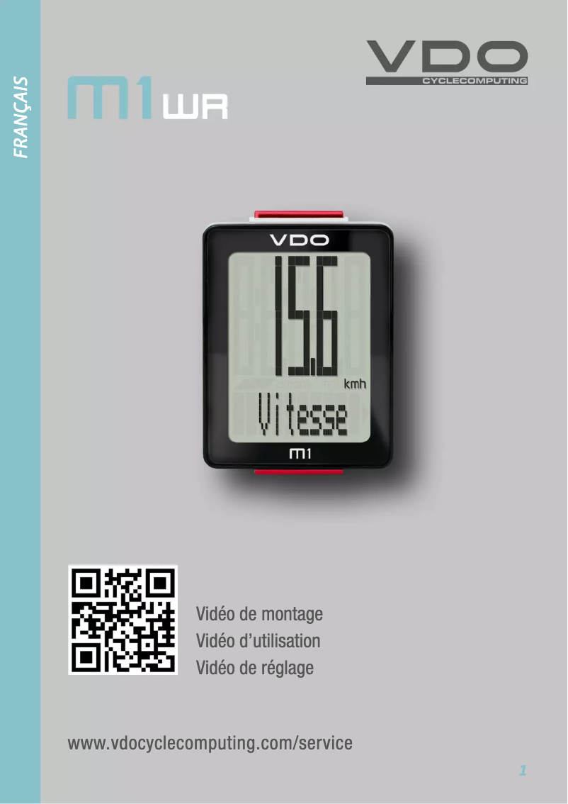 Page 1 de la notice Manuel utilisateur VDO M1 WR