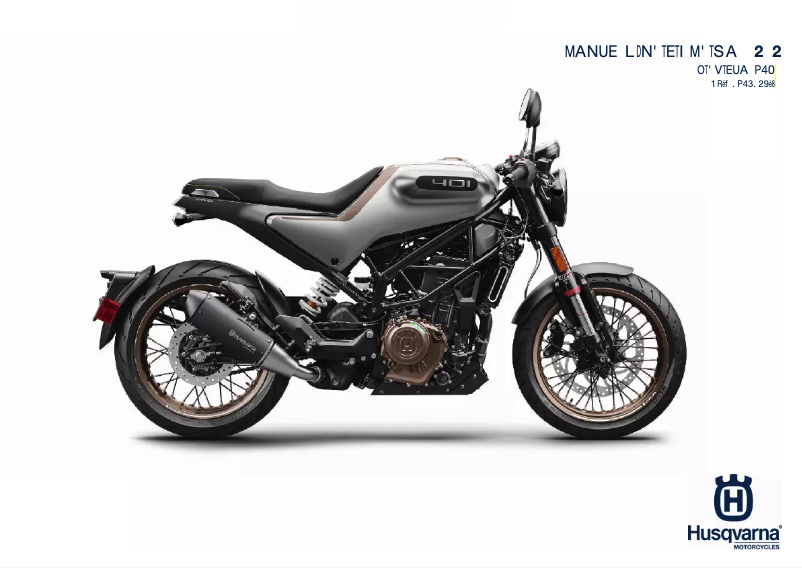 Page 1 de la notice Manuel utilisateur Husqvarna Vitpilen 401 (2020)