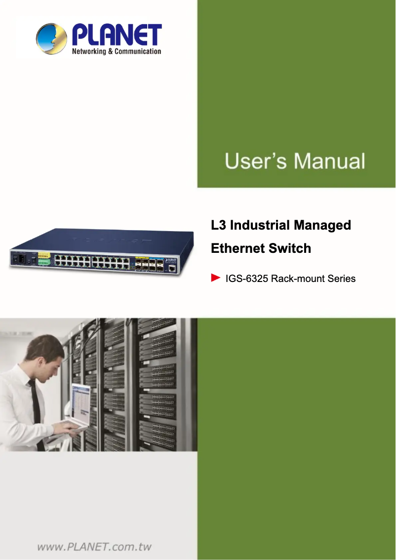 Image de la première page du manuel de l'appareil IGS-6325-20T4C4X