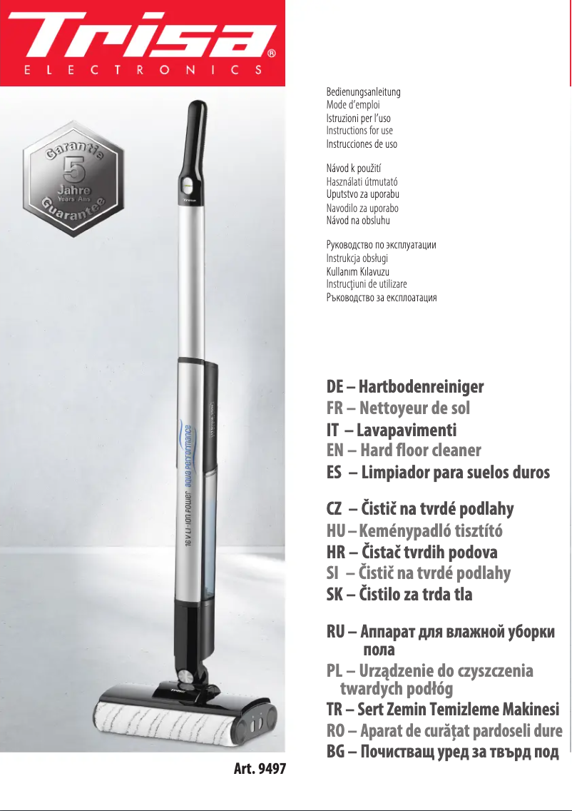 Image de la première page du manuel de l'appareil Wet Clean Comfort T9746