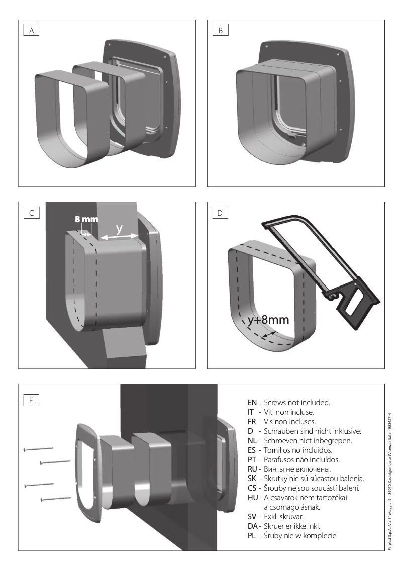 Image de la première page du manuel de l'appareil Swing Extension